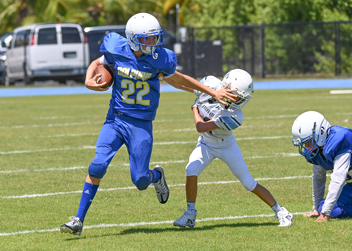 IN PICTURES MARATHON MIDDLE SCHOOL FOOTBALL FACES FIRST TEST