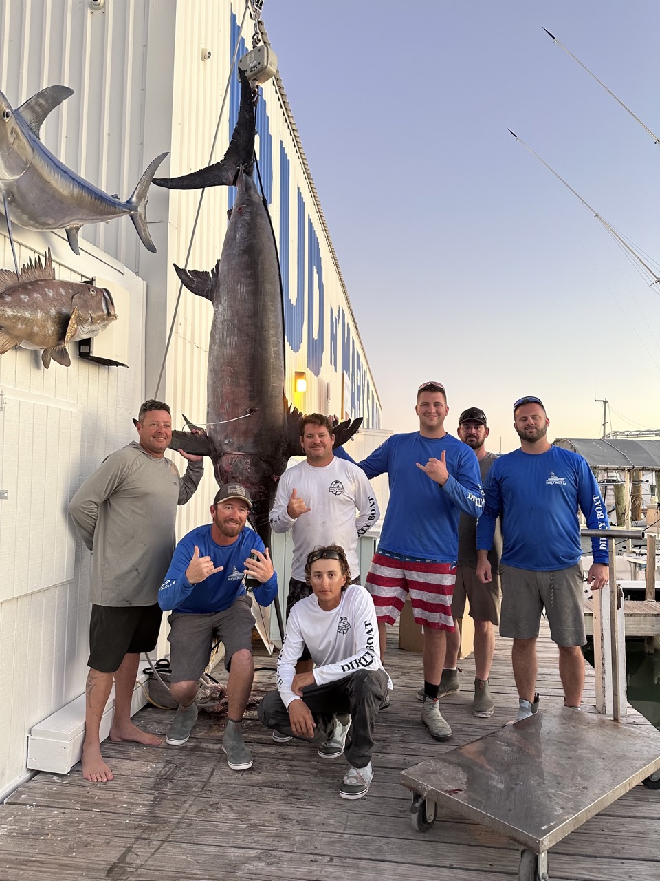 FLORIDA KEYS CREW CATCHES NEARLY 500LB. SWORDFISH OFF ISLAMORADA