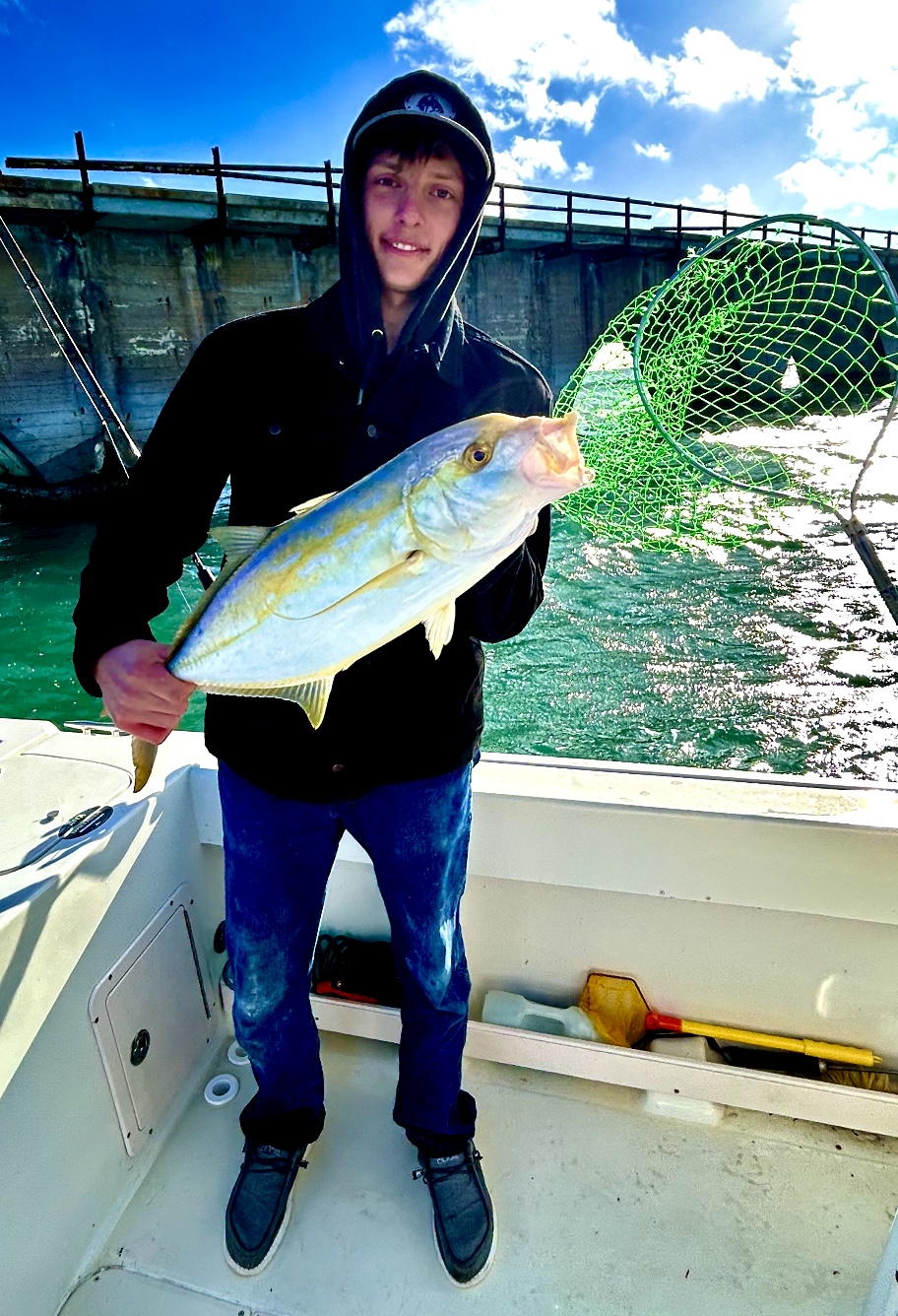 CAPTAIN JOEL’S FISHING HOLES YELLOW JACKS ARE GREAT FIGHTS AND EVEN