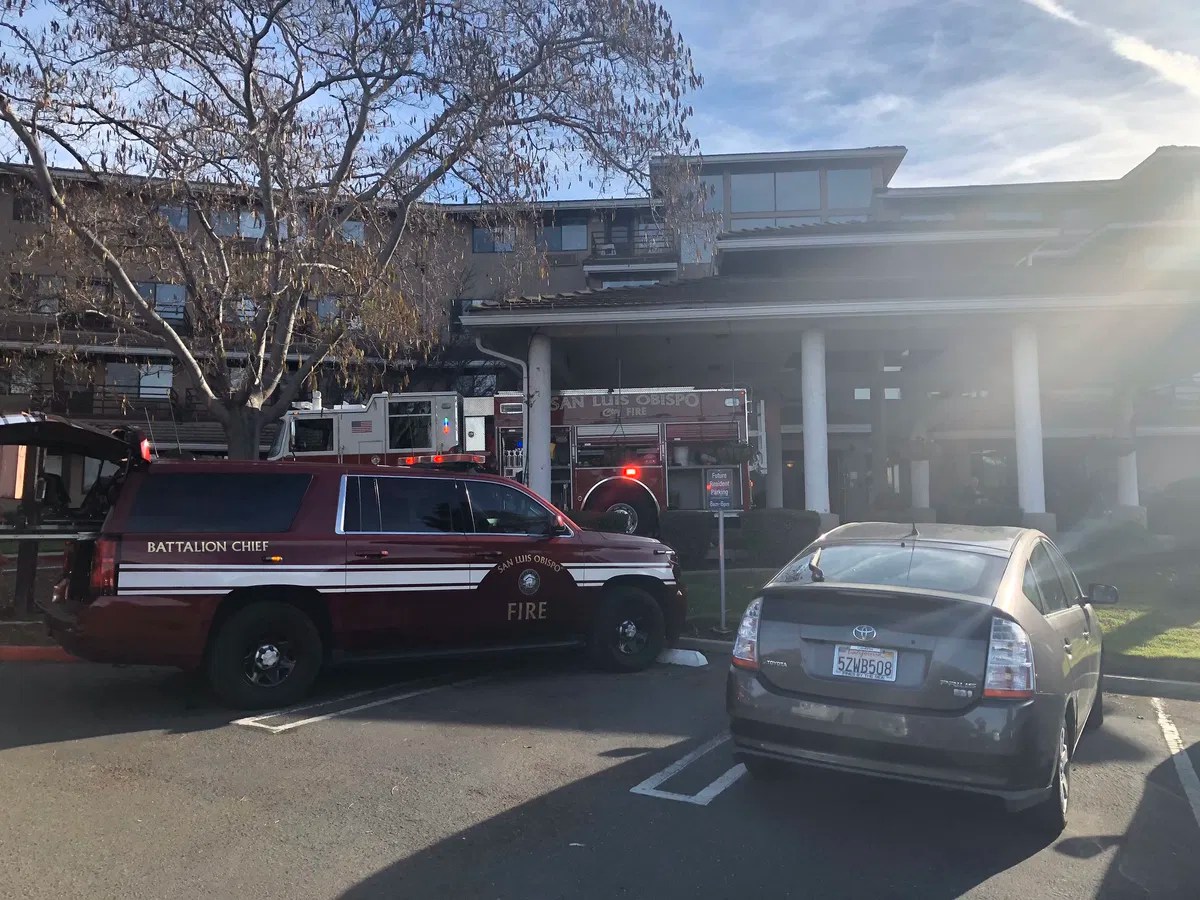 San Luis Obispo City Firefighters respond to fire and