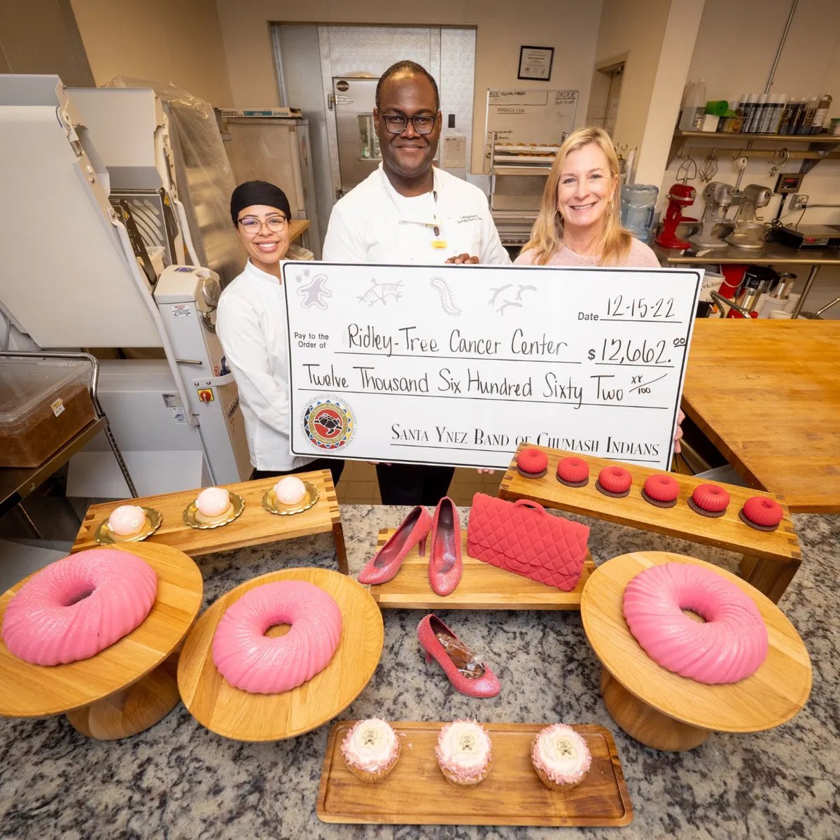 Santa Ynez Chumash Tribe "Project Pink" donate 12,000 to RidleyTree Cancer Center News