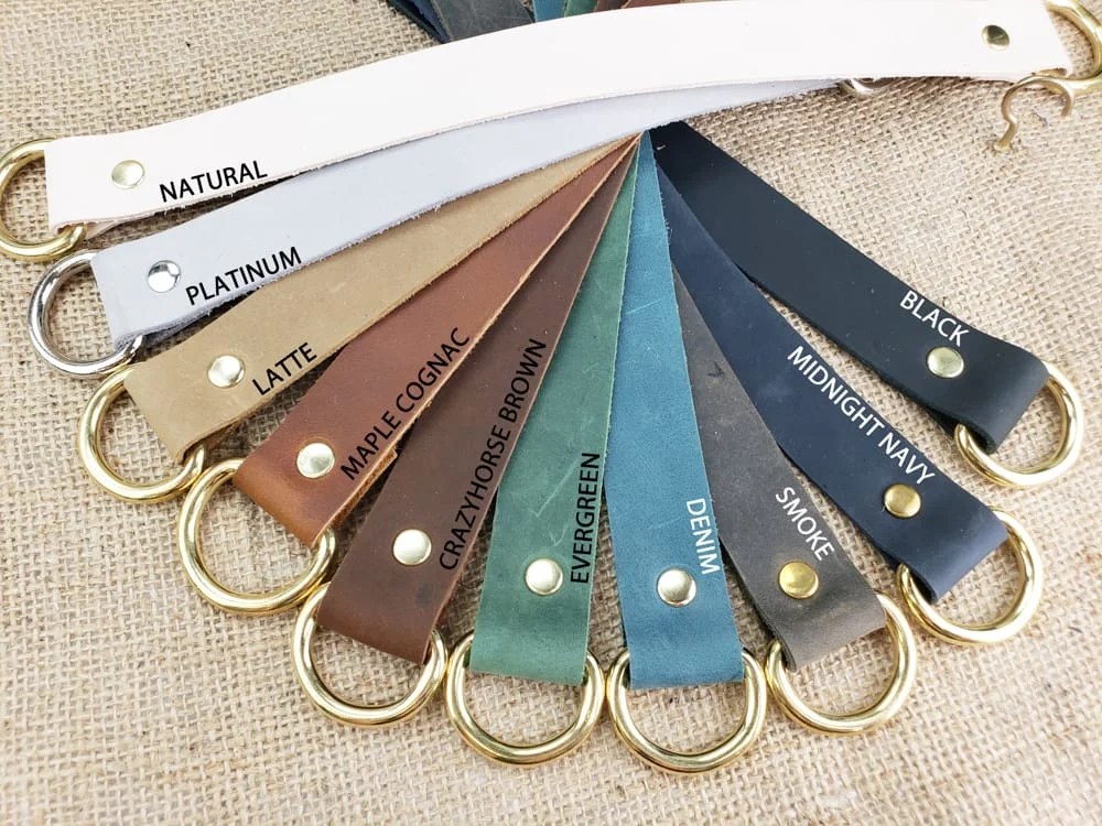 Leather Curtain Tie Back Black Keyway Hardware & Leatherworks