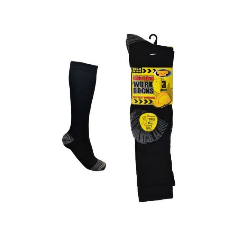 JCB Mens Work Socks Black Size 6/11 Kellihers Feeds