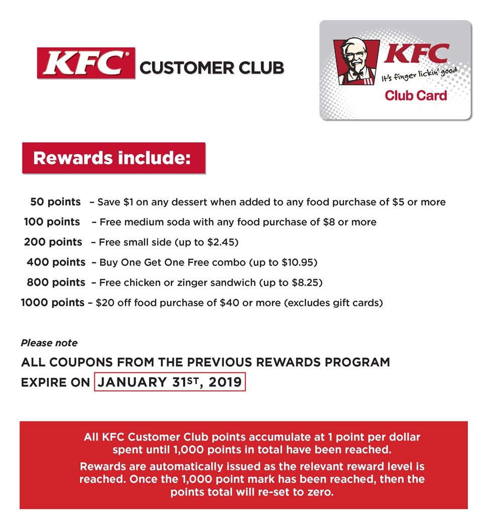Club Card KFC