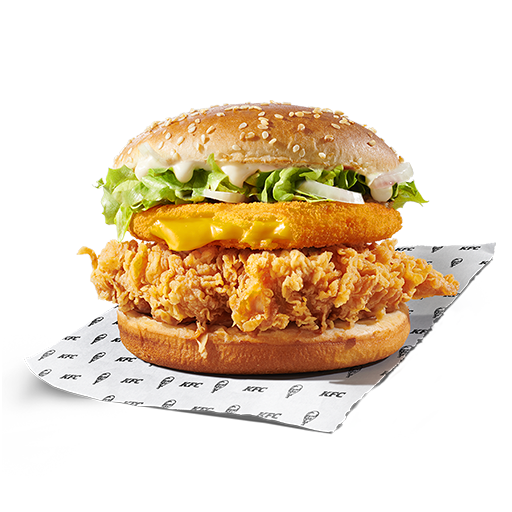 Cheddar Fillet burger KFC