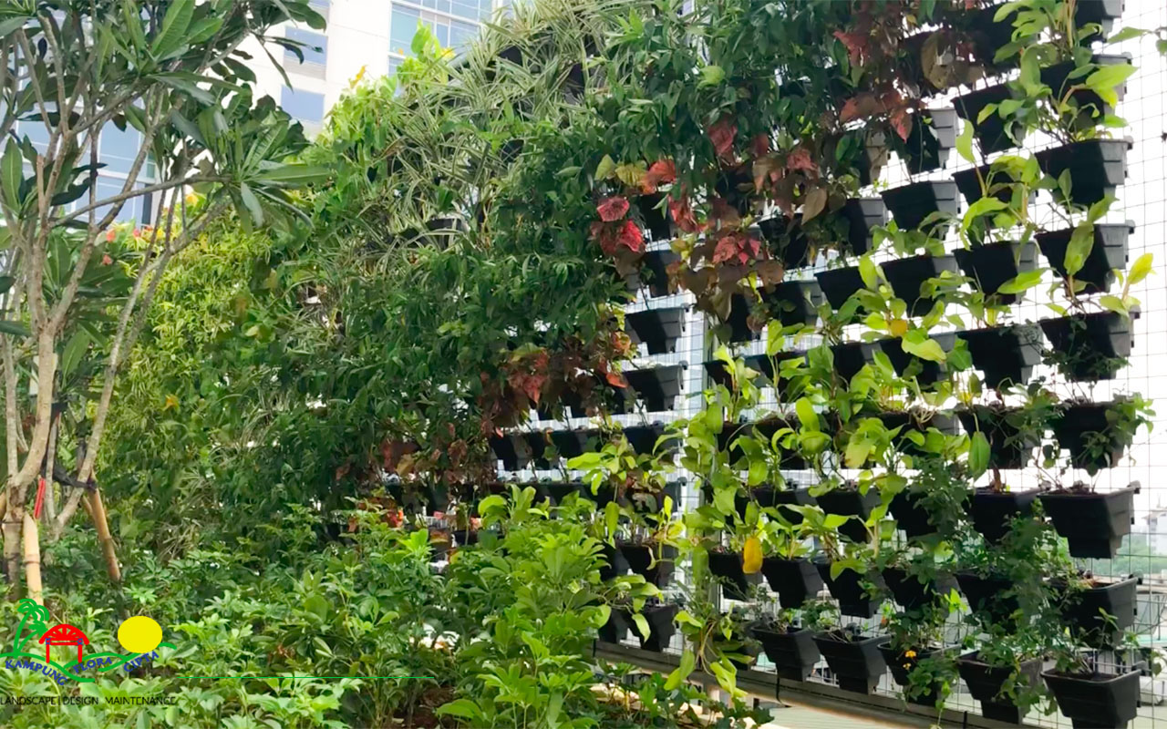 PENGGUNAAN POT VERTICAL GARDEN YANG LEBIH PRAKTIS Kampung Flora Cipta