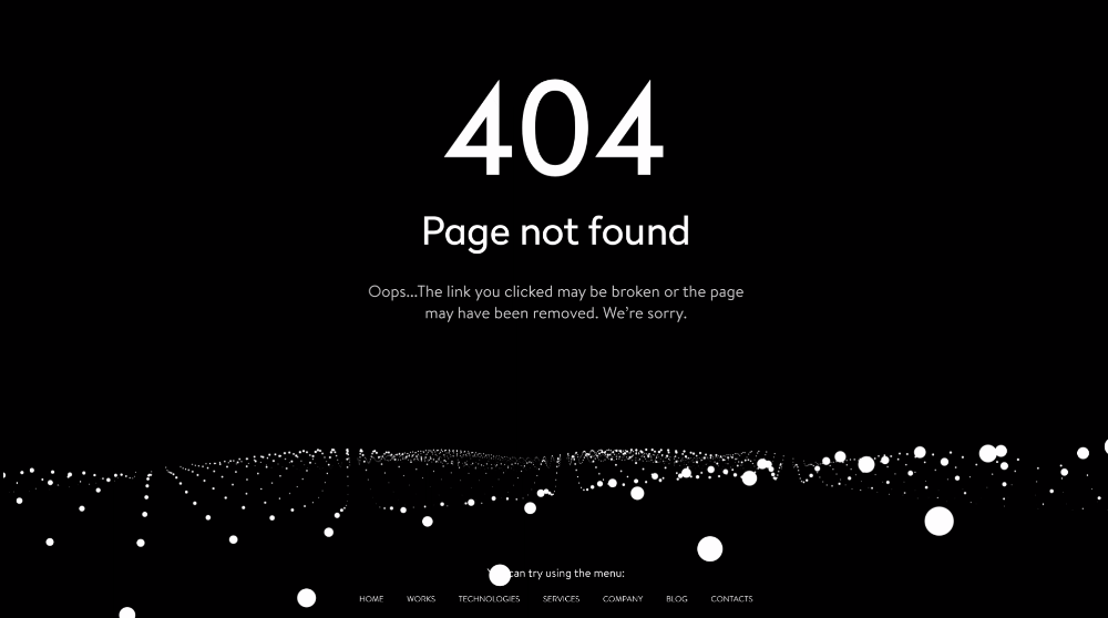 40 Examples of 404 Pages