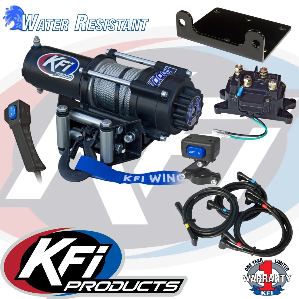 3000 LBS KFI ATV Winch KFI ATV Winch, Mounts and Accessories