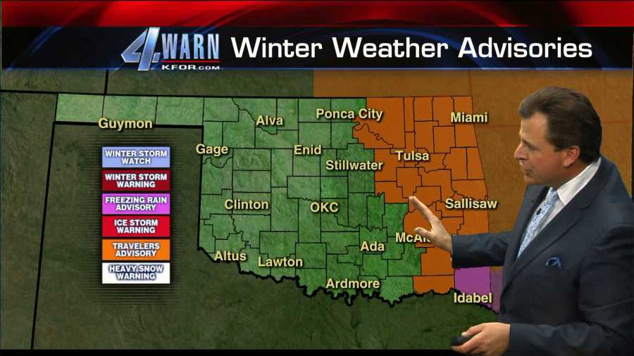 WEATHER A Travelers Advisory has been extended westward to include the