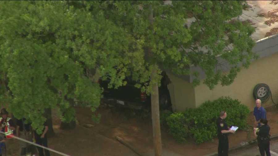 Emergency crews on scene after truck crashes into Emergency crews on scene after truck crashes into