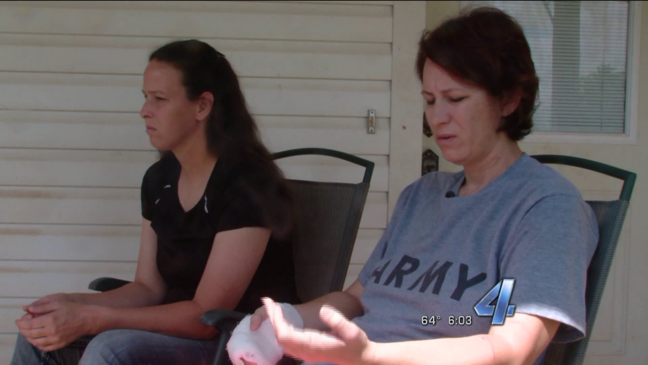 Oklahoma sisters relive night they were swept away by flood waters