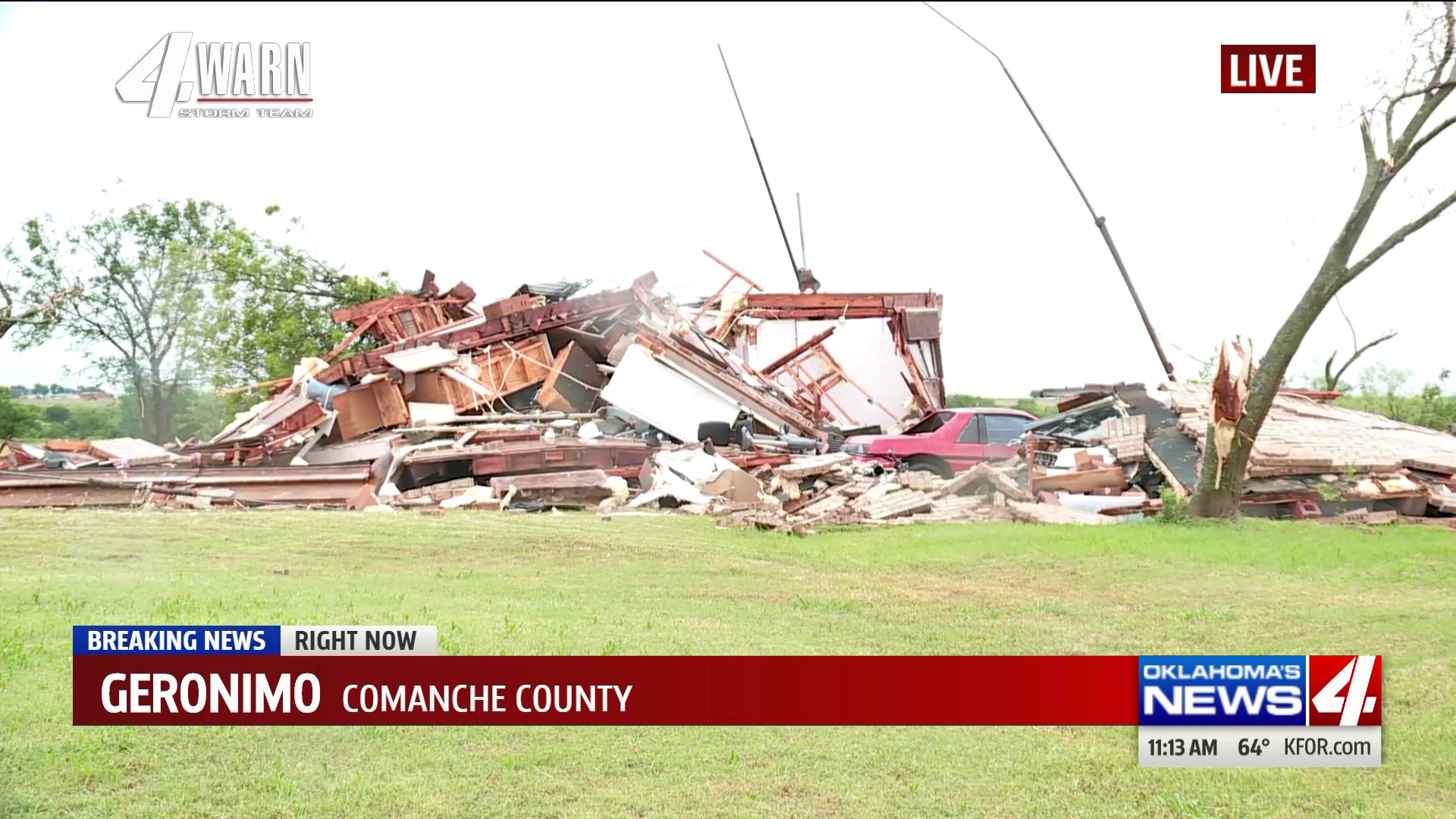 NWS Geronimo tornado rated EF 2 Oklahoma City