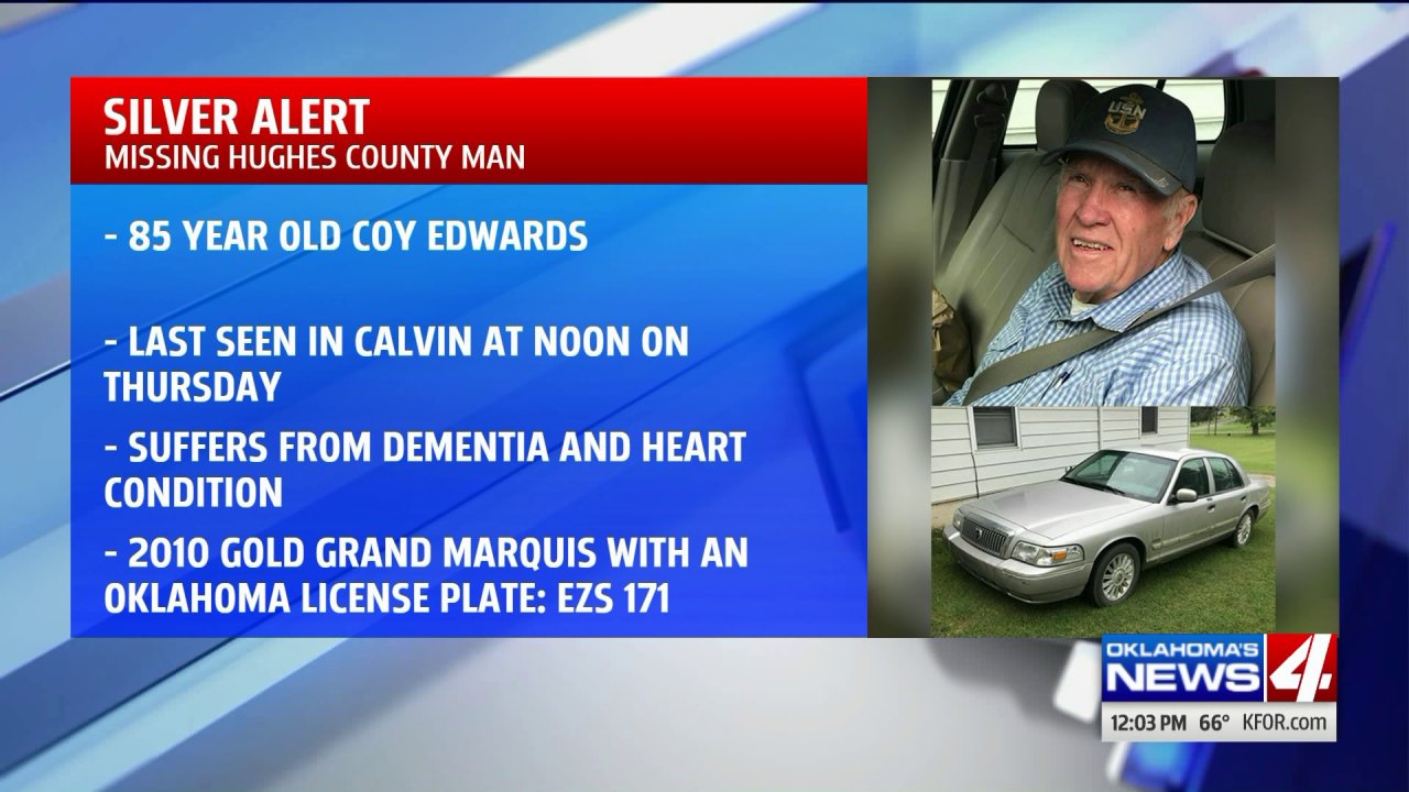 Silver alert canceled after Hughes County man found Oklahoma