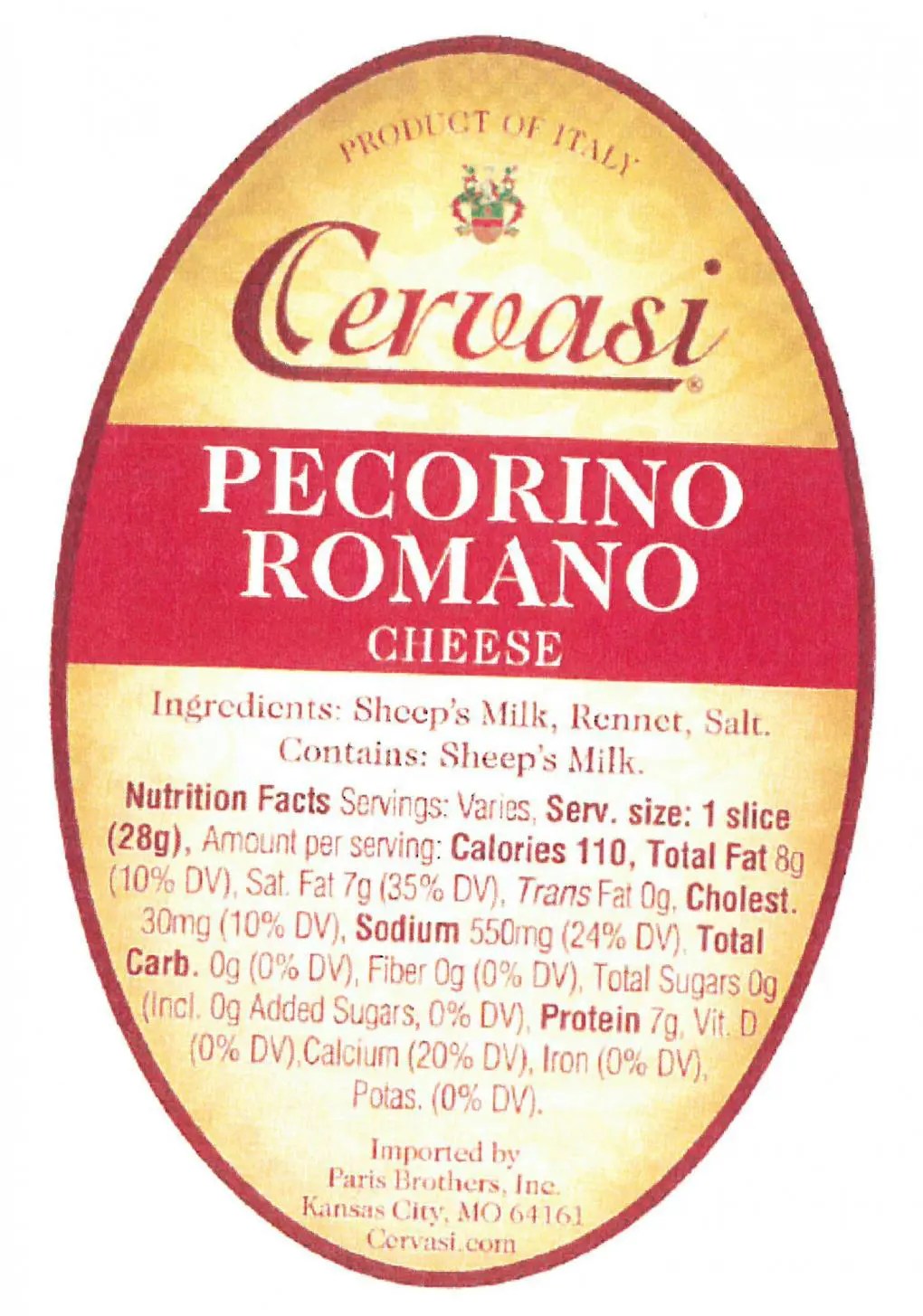 Recalled Cheese from Paris Brothers Delivered to Many States KFRM