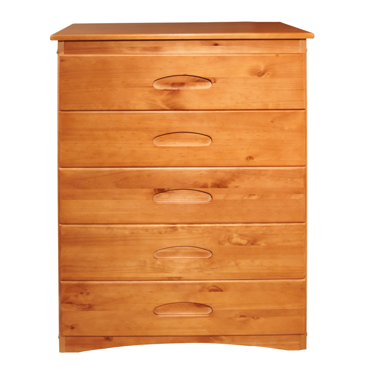 Discovery World Furniture Honey 5 Drawer Chest Kids Furniture Solutions