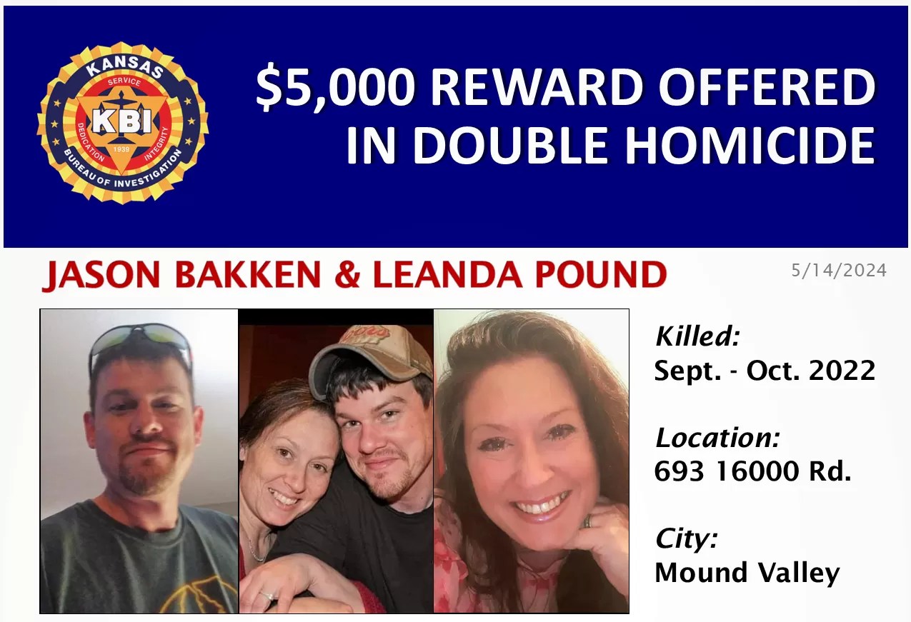 Reward Offered for Info in Mound Valley Double Homicide