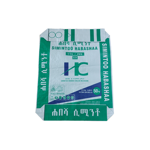 recycled empty laminated PP Woven cement packaging bag Size 52*11*62 cm