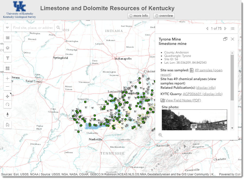 Limestone Industry, Kentucky Geological Survey, University of Kentucky