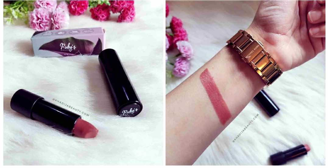 Ruby's Organics Lipstick Review & Swatches Bare Vegetarian