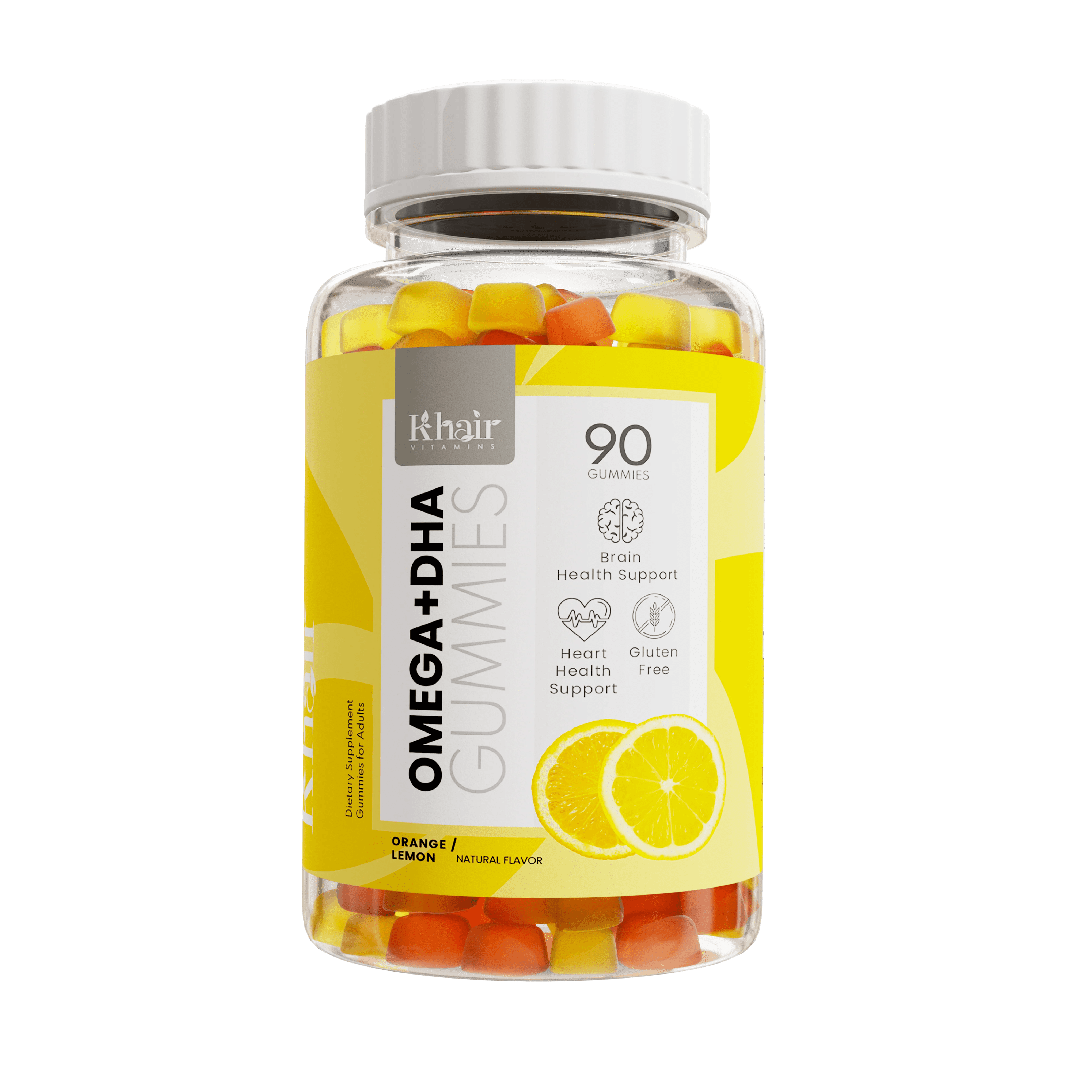Halal Omega+DHA Gummies Omega 3 Vitamins