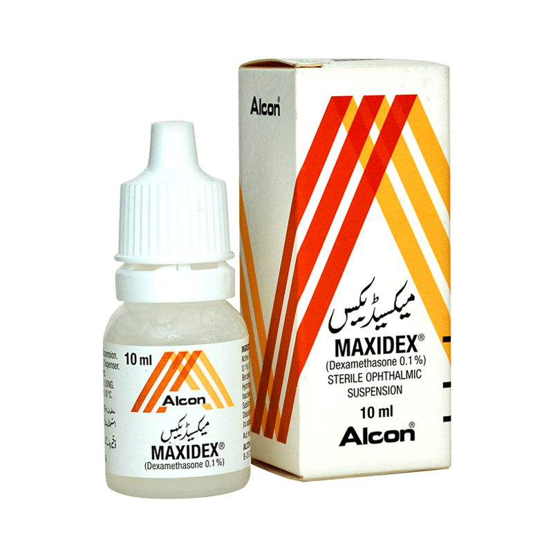 MAXIDEX 10ML E/DROPS(ALCON) Pack Size X 1 Khalid Pharmacy Online