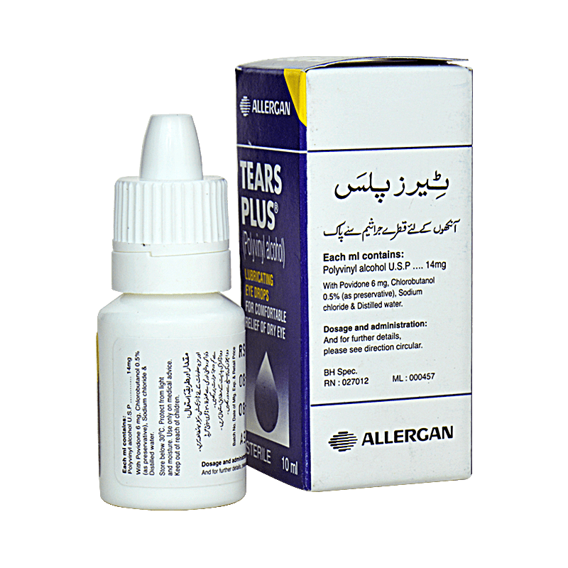 TEARS PLUS 10ML EYE DROPS Pack Size X 1 Khalid Pharmacy Online