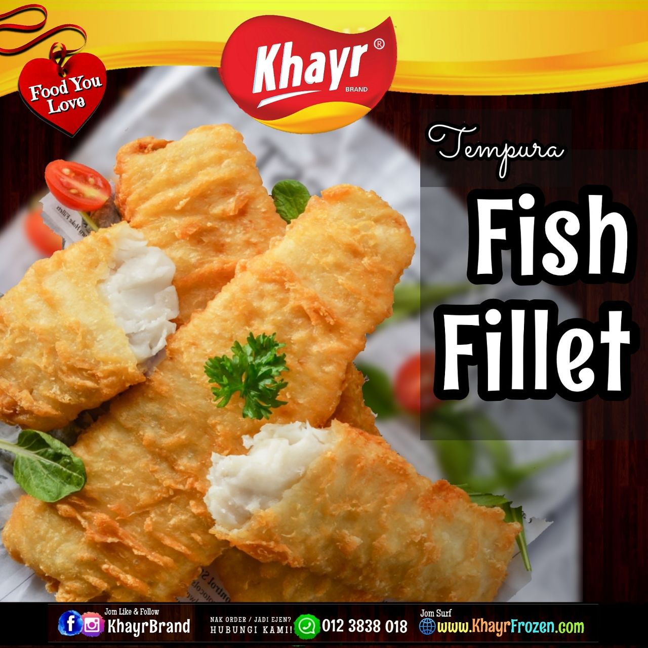 Tempura Fish Fillet (4 pcs) KhayrBrand House of Halal Frozen Food