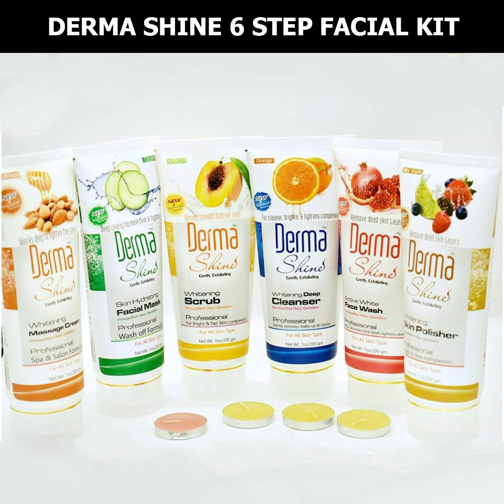 Derma Shine Pack of 6 Facial kit (200gm