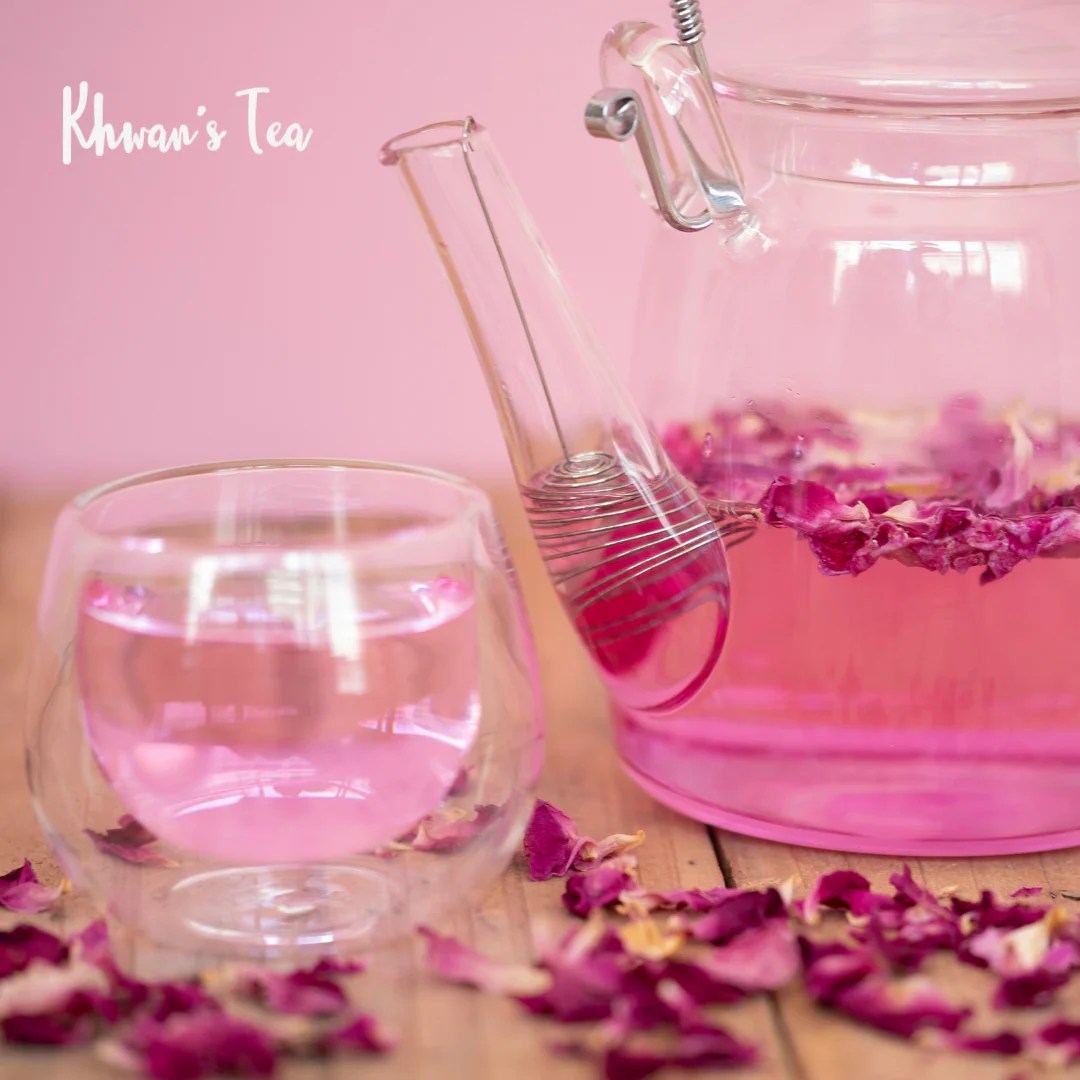 Rose Petals Tea Recipe Khwan's Tea