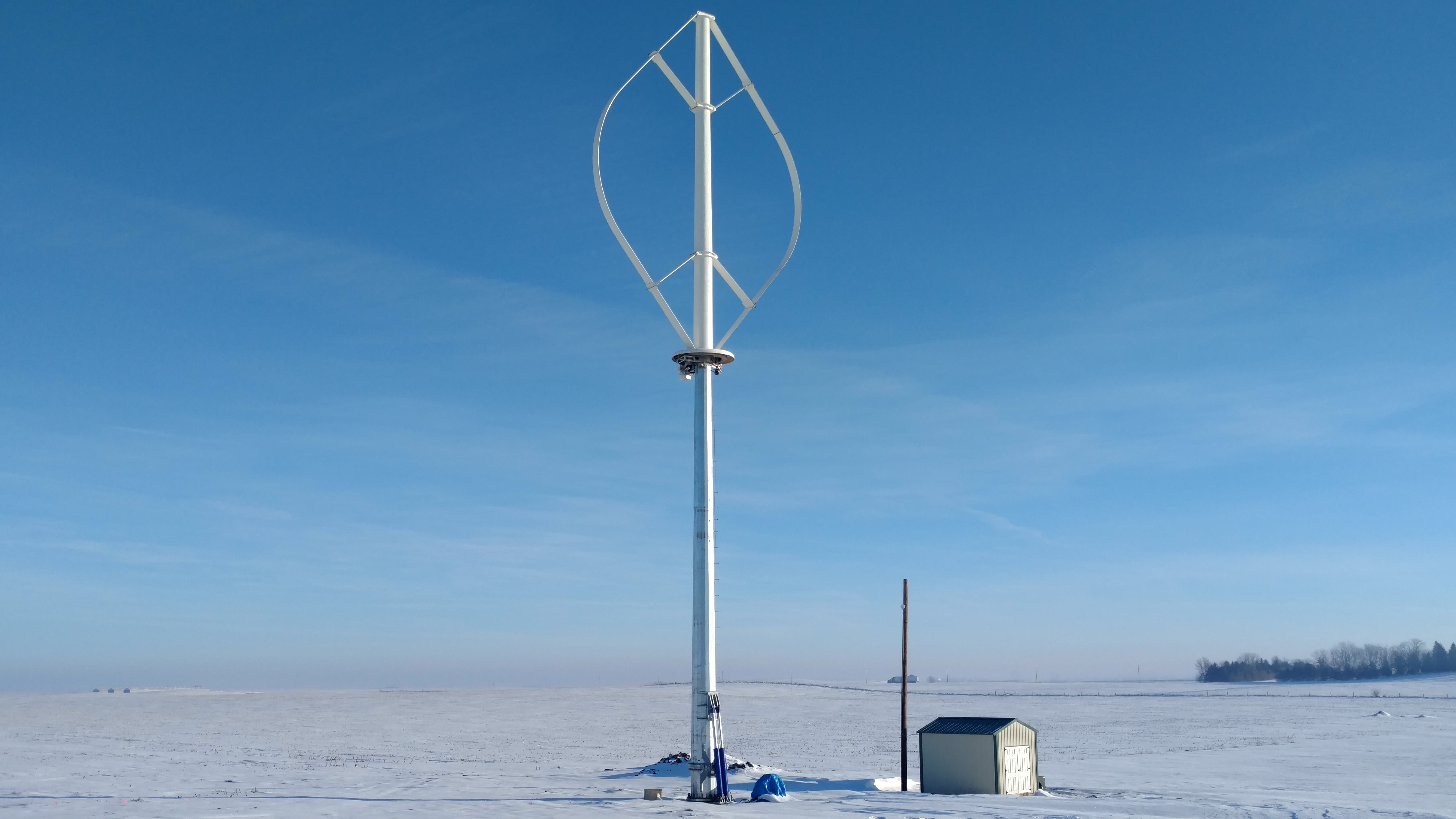 Vertical Axis Wind Turbine At ILCC Farm Lab KICD 107.7 FM