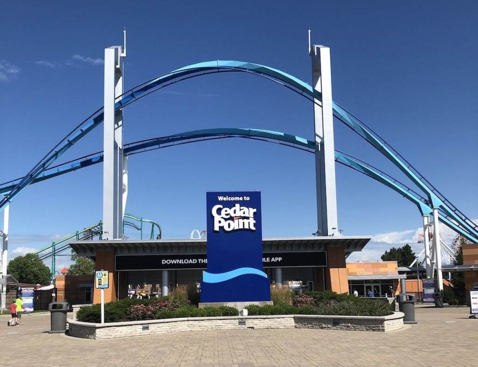 New Kings Island Front Gate and Entry Plaza KI Polls Kings Island