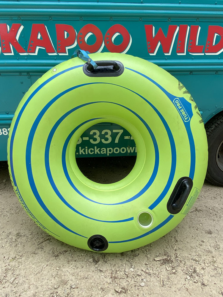 Rent a tube on the Kickapoo River Ontario WI