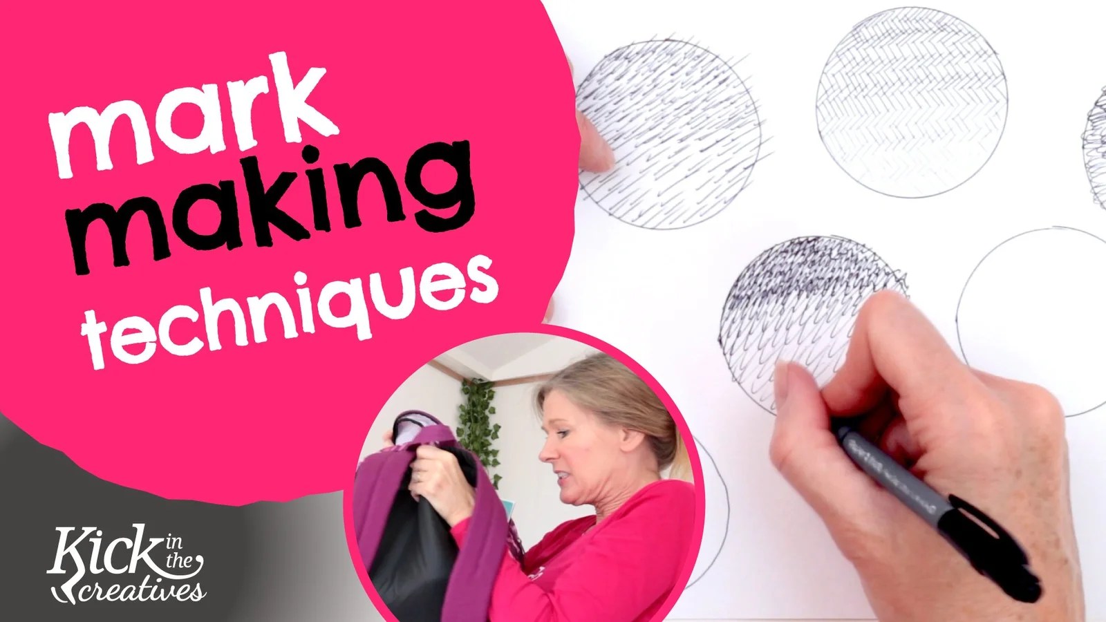 Mark Making Techniques Exploring Your Art Tools Art Kick Sunday Kick in the Creatives