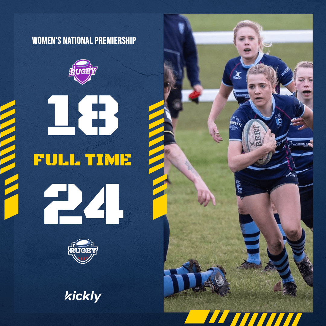 Women's Rugby Match Result Editable Graphic Kickly