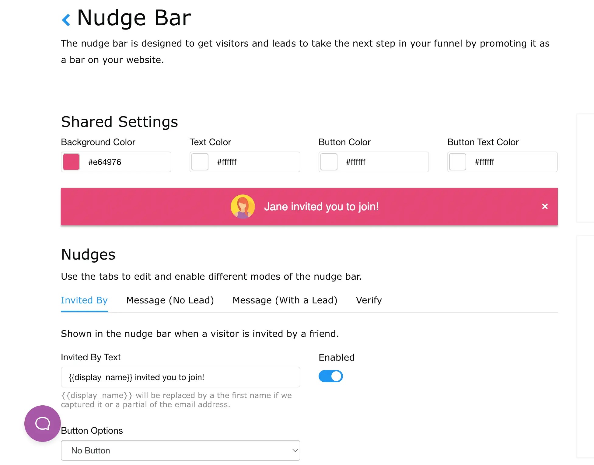 Nudge Bar Visitors With Targeted Messages KickoffLabs