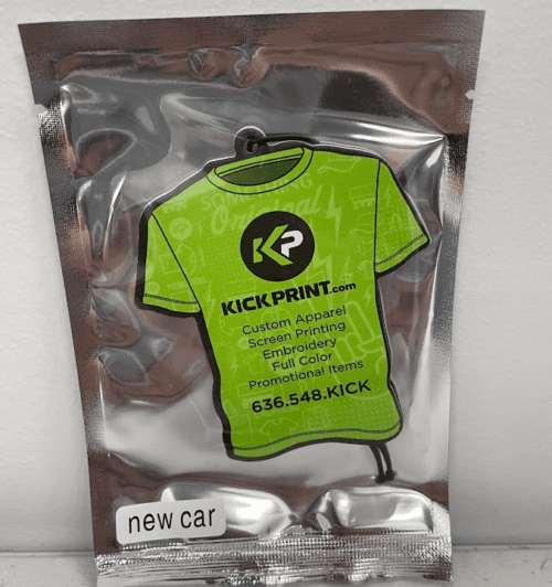 Full Color Die Cut Air Fresheners Kick Print