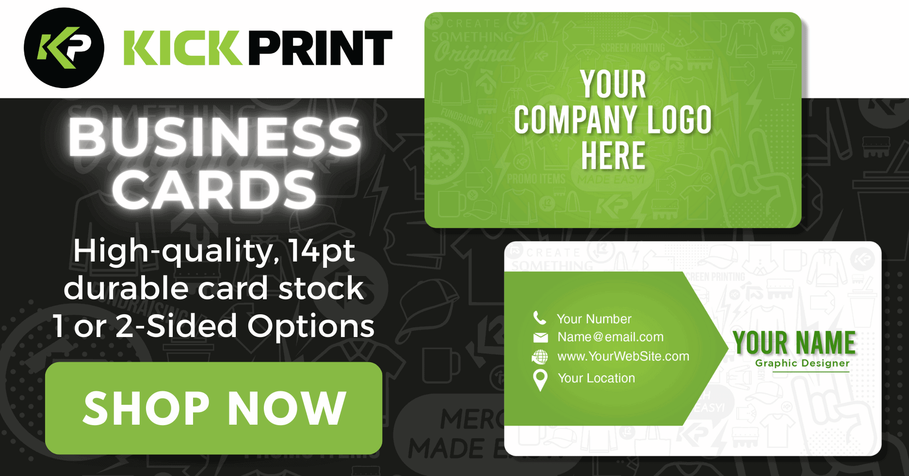 Full Color BUSINESS CARDS Kick Print
