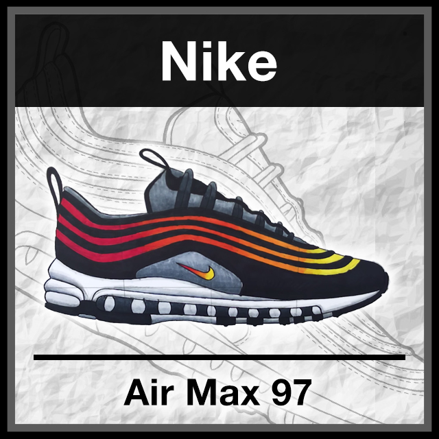air max 97 drawing