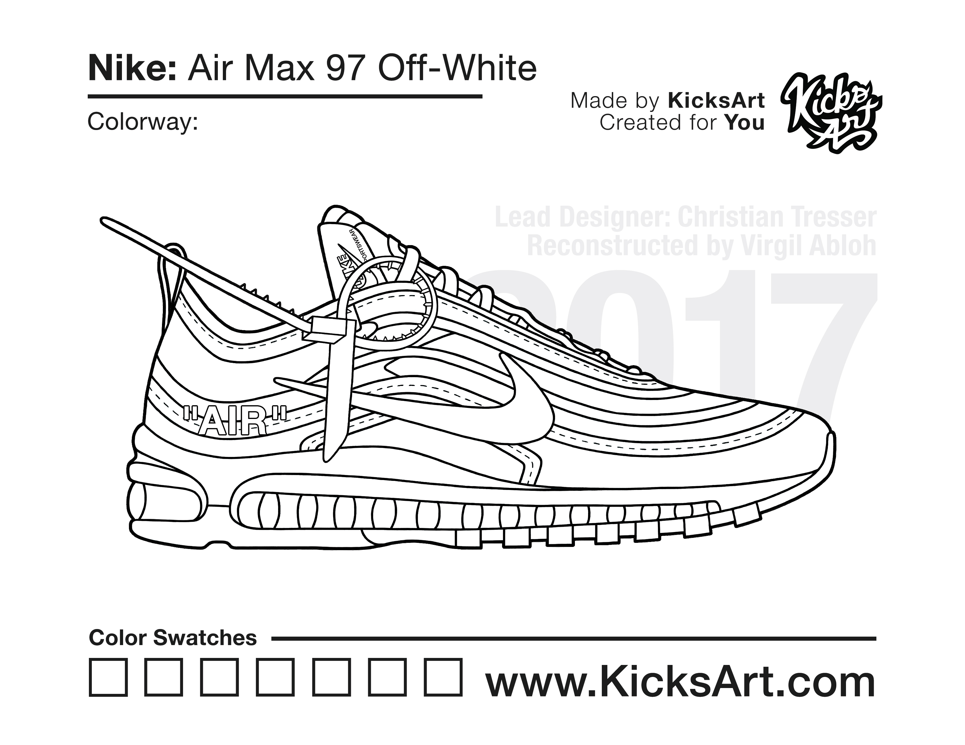 air max 97 dessin