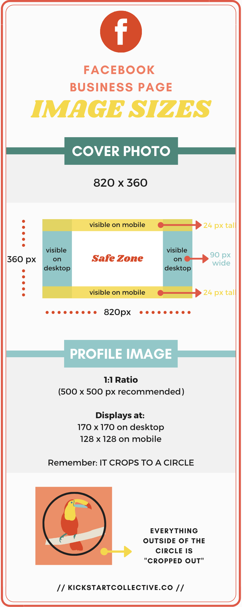 Facebook Business Page Image Sizes 2020 Updates Kickstart Collective