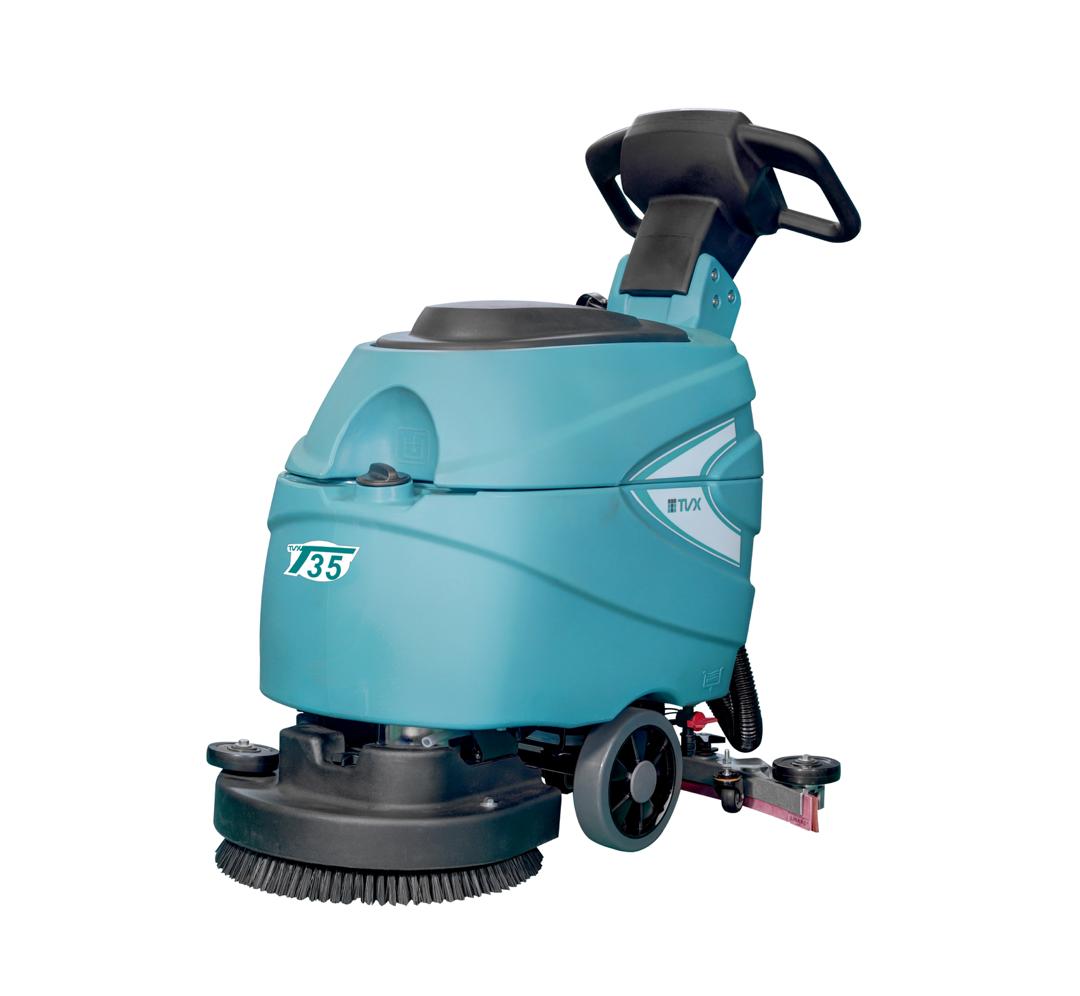 Tvx T35 Battery Operated Walk Behind Scrubber Dryer 35 Litre