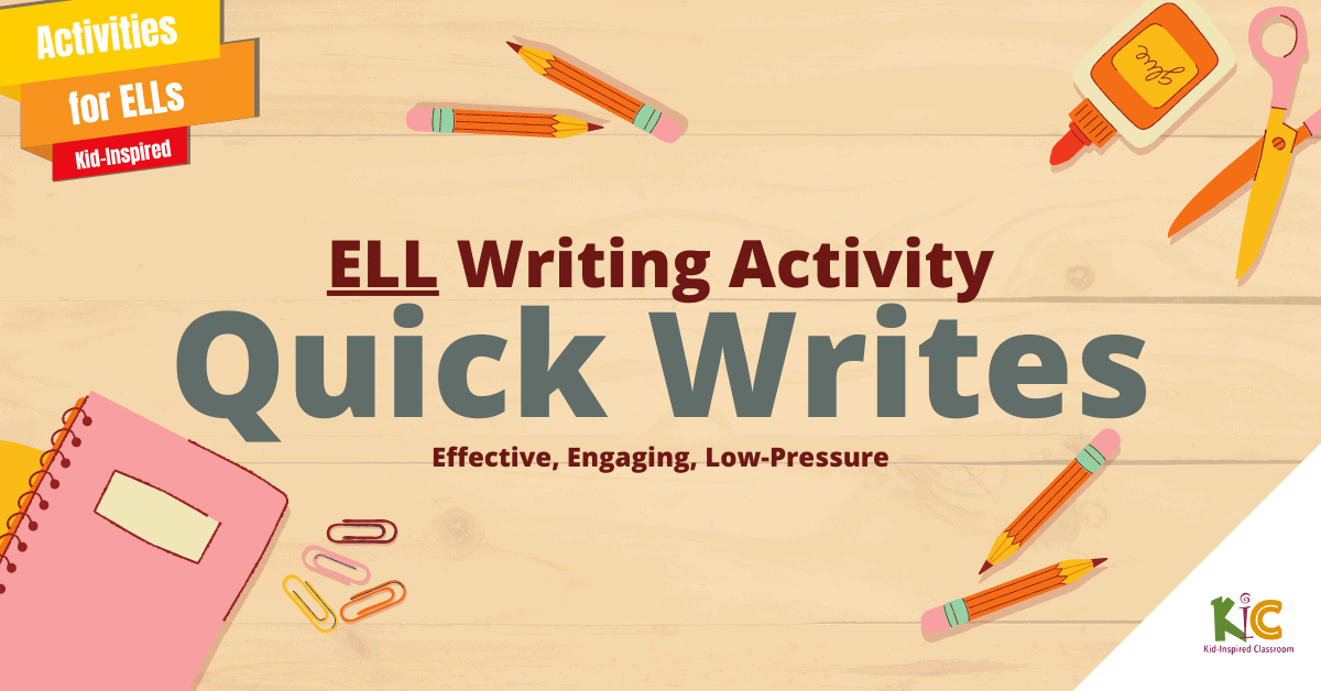 ESL Writing Activity Quick Writes