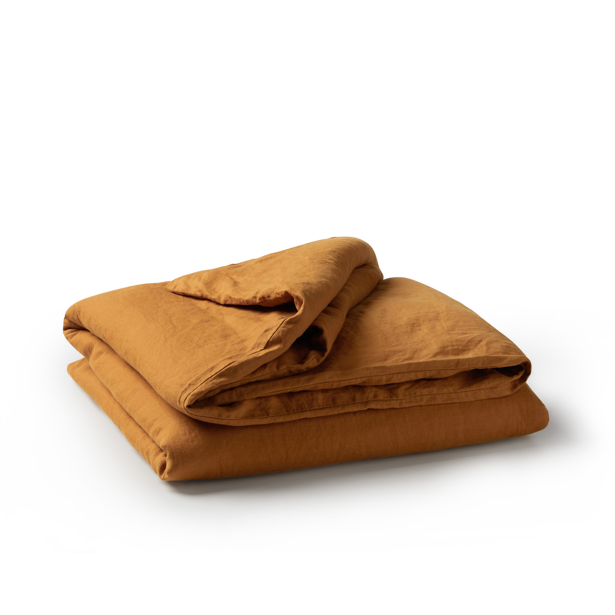 Minimrkt French Flax Linen Duvet Cover Mustard KID