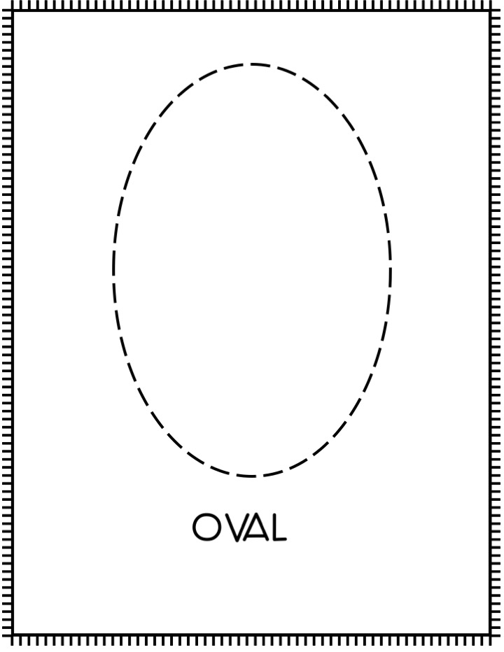 Oval Shape Coloring Page