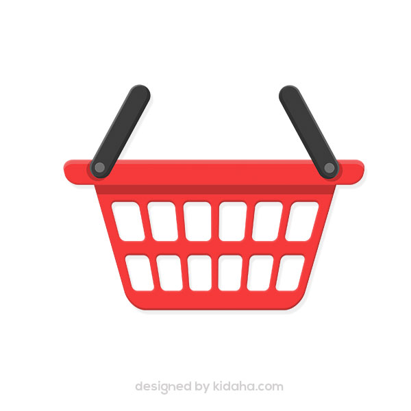 Free Red basket clipart, Free png KIDAHA
