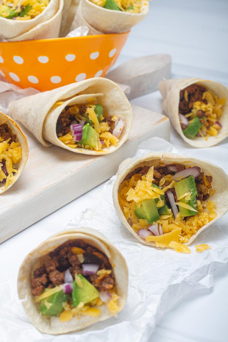 Taco Cones Kids Party Food