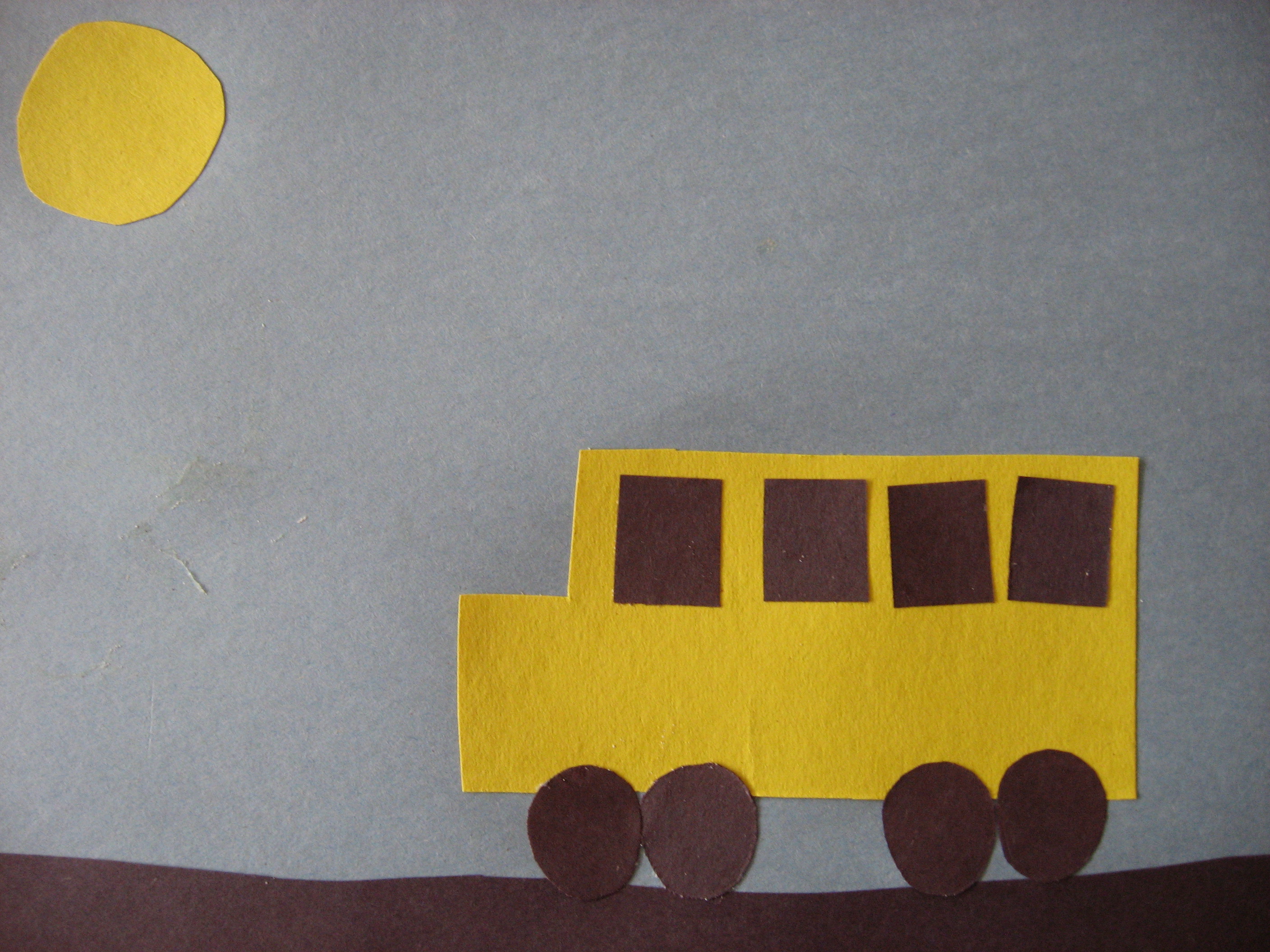 School Bus Paper Craft
