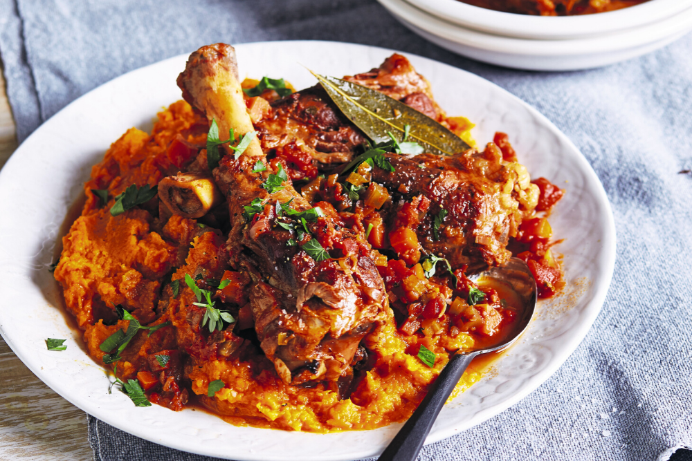 Lamb shanks with sweet potato mash Kiddipedia