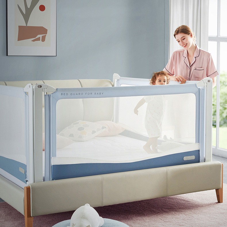 Choc Chick Extra Tall Bed Rail 200cm Grey KIDDY.ID