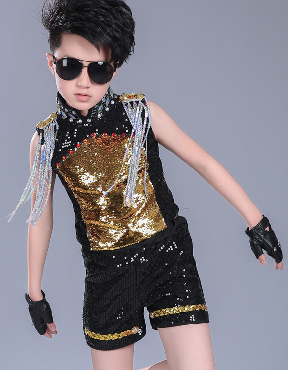 20SS03B Matching Set/BOYS Concert Costume, Sequined Dance Costume